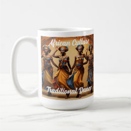 Afrikansk traditionell kultur i svart historia kaffemugg