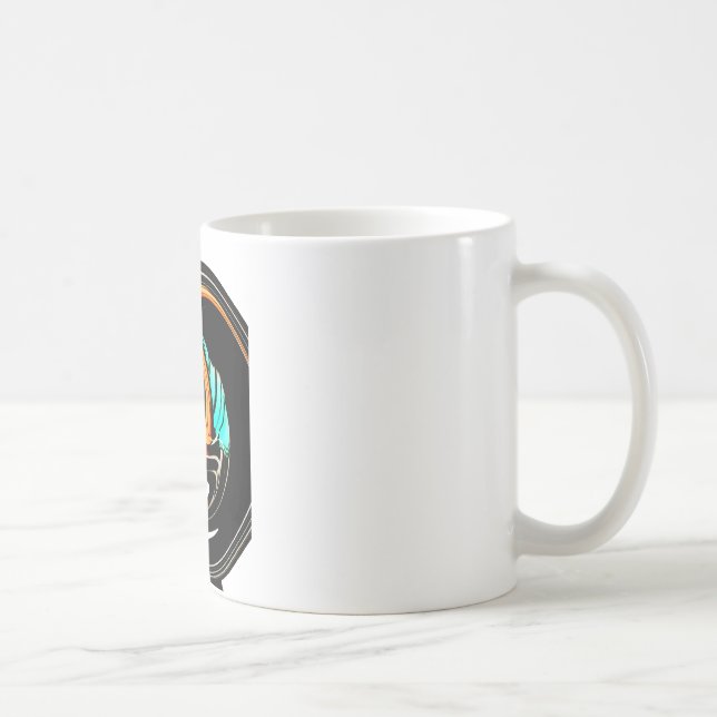 Afrikansk traditionell Mönster-konst Kaffemugg (Höger)