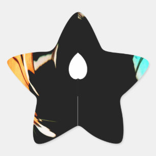 Afrikansk traditionell Mönster-konst Stjärnformat Klistermärke