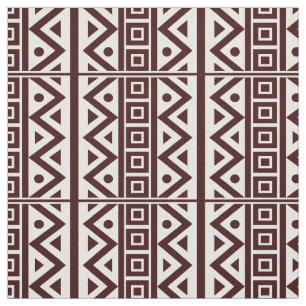 Afrikansk traditionell Stil, sjölös brun Mönster Tyg