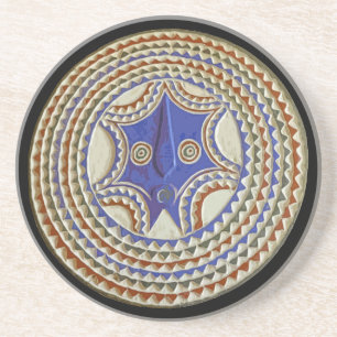 Afrikansk tribal mask underlägg