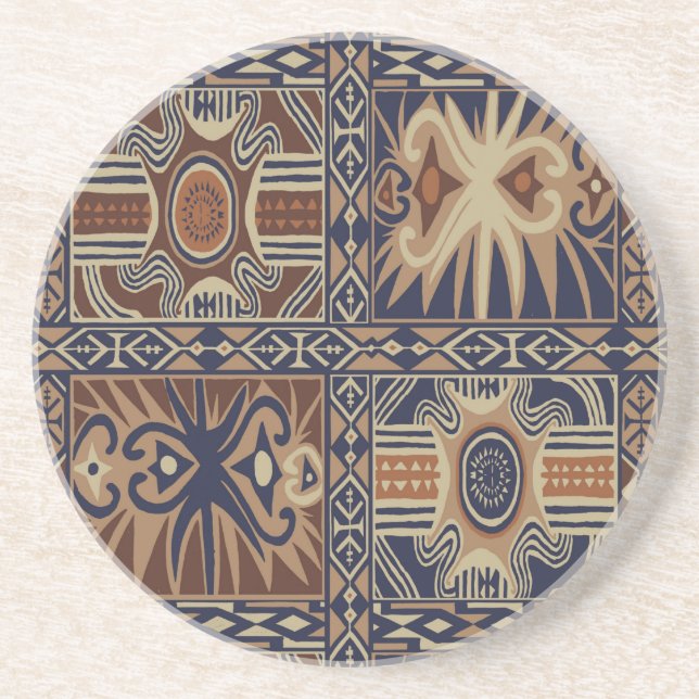 Afrikansk tribal samtida collage underlägg (Framsidan)