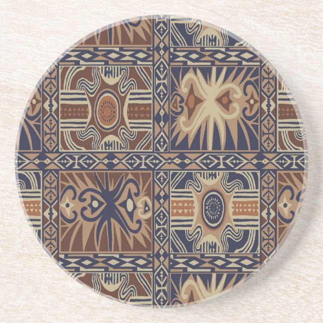 Afrikansk tribal samtida collage underlägg (Framsidan)