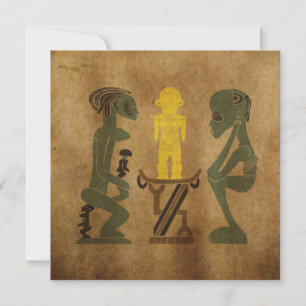 Afrikansk tribe-krigare, sten-vårdare