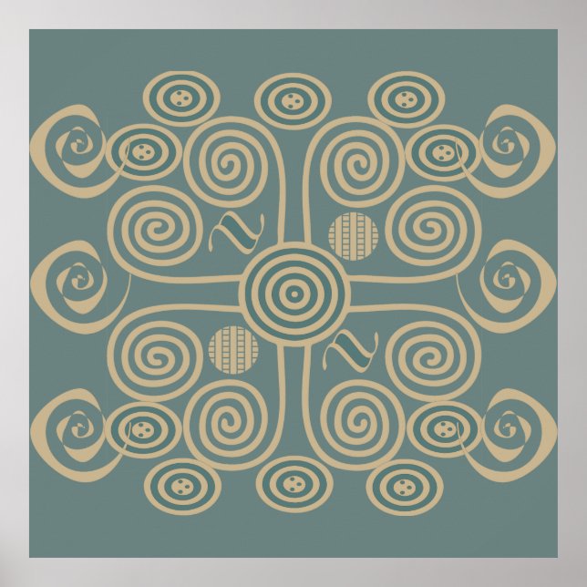 afrikansk tribe ornate poster (Framsidan)