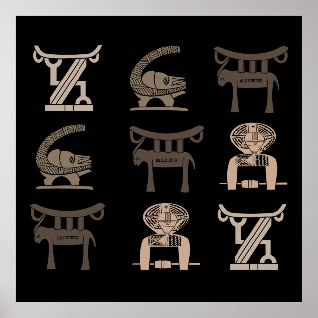 afrikansk tribe ornate poster (Framsidan)