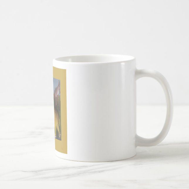 Afrikansk Trio Konsttryck Kaffemugg (Höger)