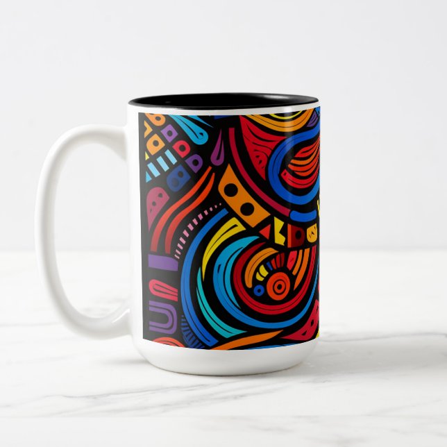 Afrikansk tryckt mugg (Vänster)