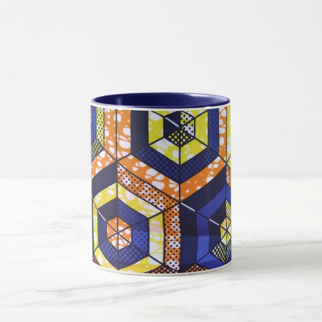 Afrikansk tryckt mugg (Center)