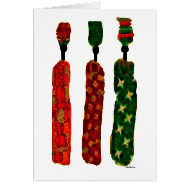 Afrikansk Tvätta-dag Hälsningskort (Framsidan)