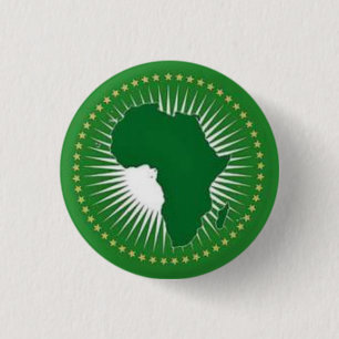 AFRIKANSK UNION KLÄMMER FAST KNÄPPAS EMBLEM KNAPP