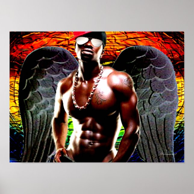 Afrikansk Urban Pop Art Poster (Framsidan)