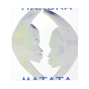 Afrikansk utskrift av Hakuna Matata-design Anteckningsblock