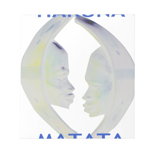 Afrikansk utskrift av Hakuna Matata-design Anteckningsblock (Framsida)
