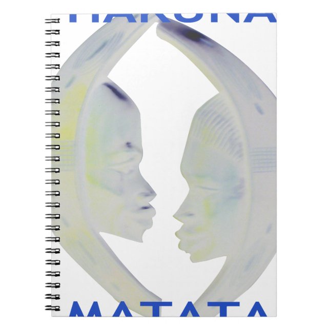 Afrikansk utskrift av Hakuna Matata-design Anteckningsbok (Framsidan)