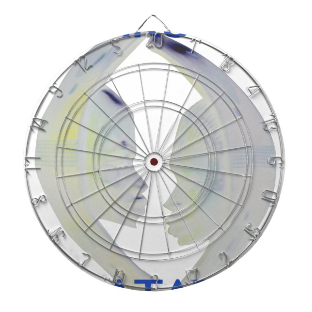 Afrikansk utskrift av Hakuna Matata-design Darttavla (Framsidan)