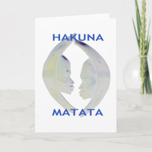 Afrikansk utskrift av Hakuna Matata-design Meddelande