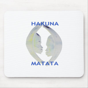 Afrikansk utskrift av Hakuna Matata-design Musmatta
