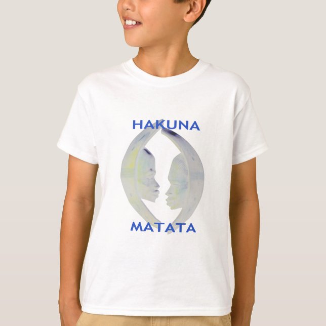 Afrikansk utskrift av Hakuna Matata-design T Shirt (Framsida)