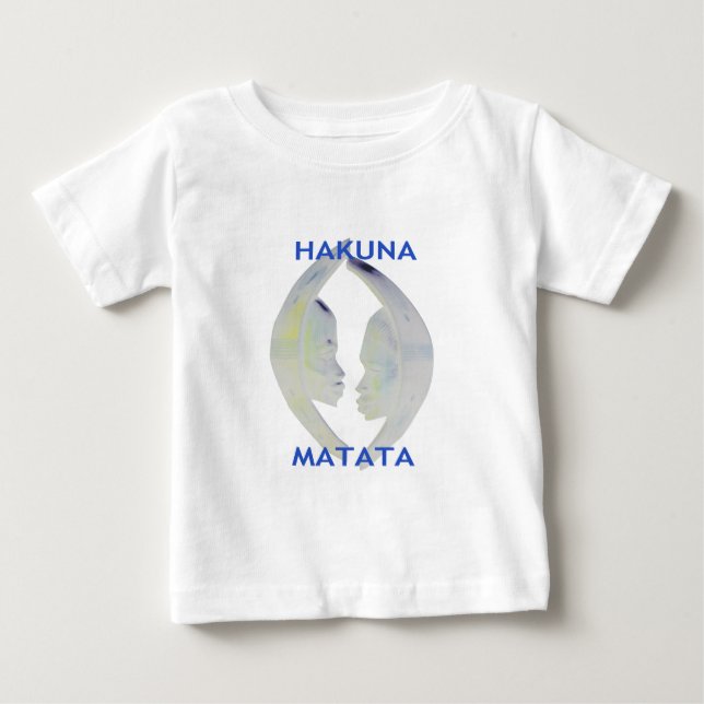 Afrikansk utskrift av Hakuna Matata-design Tee (Framsida)