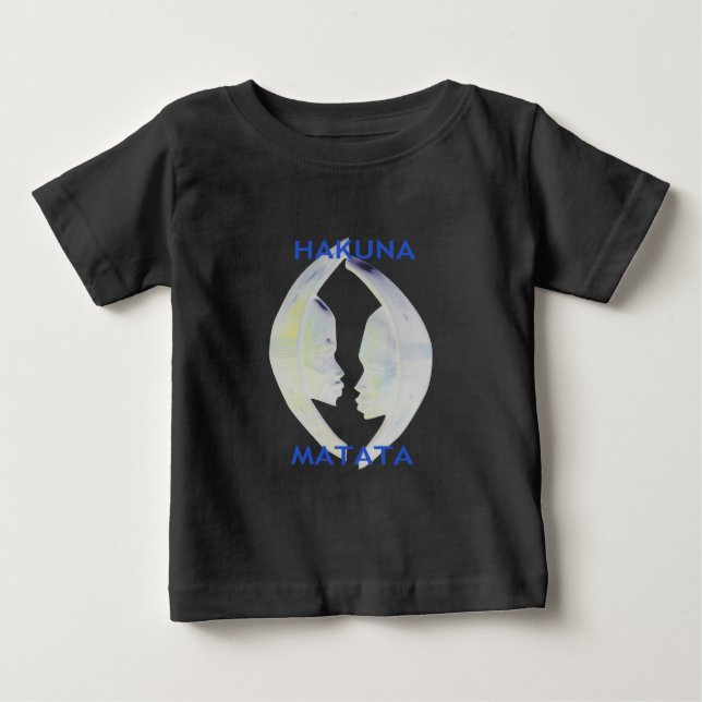 Afrikansk utskrift av Hakuna Matata-design Tee Shirt (Framsida)