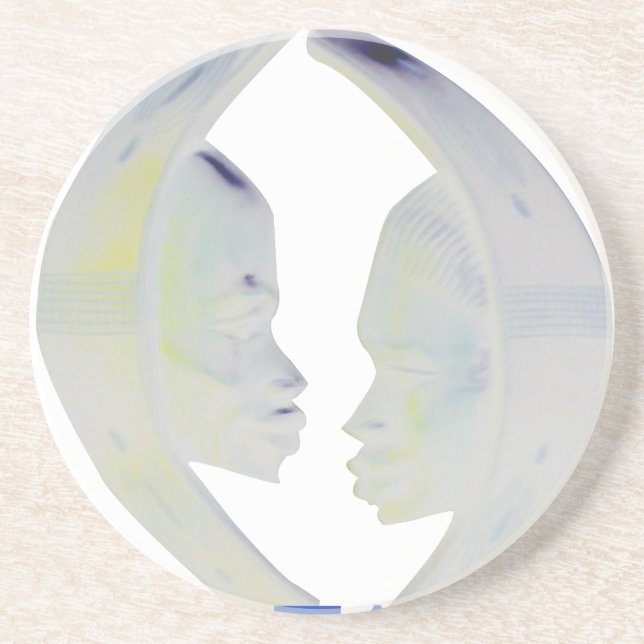 Afrikansk utskrift av Hakuna Matata-design Underlägg Sandsten (Framsidan)