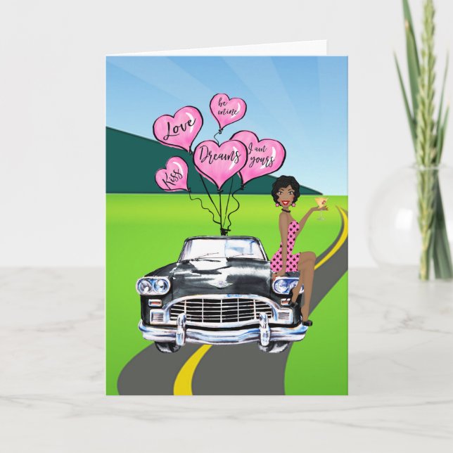 Afrikansk Valentines day-kort Kort (Framsida)