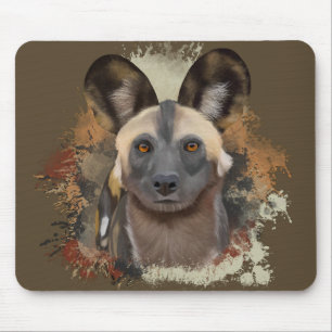 Afrikansk Vild hund Earth Tones Wildlife Musmatta
