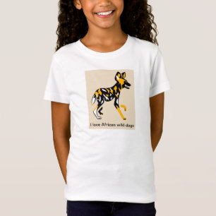 Afrikansk Vild HUND- Målat hund- Afrikas vilt T Shirt