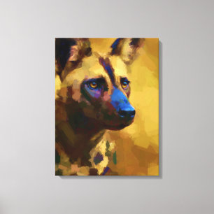 Afrikansk Vild Hund Wildlife Hund Canvastryck