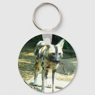 Afrikansk vildhund nyckelring