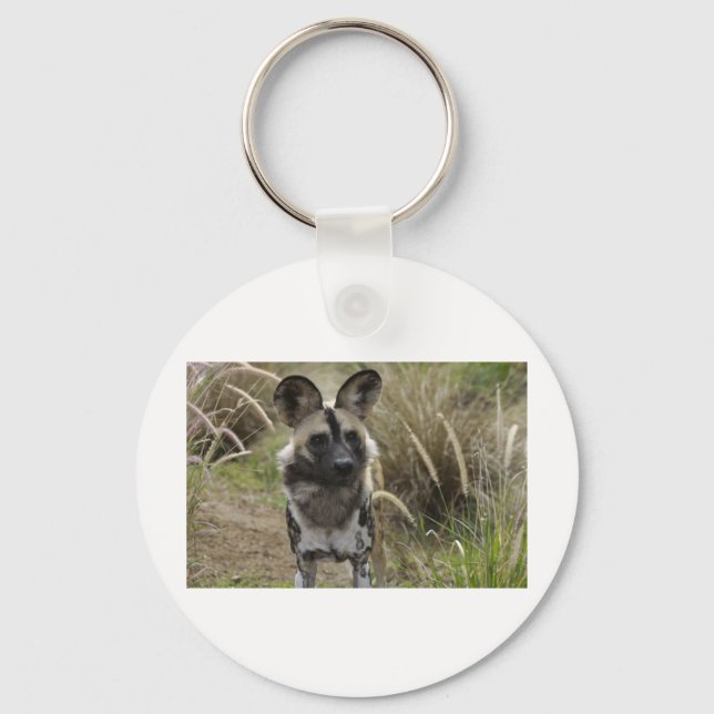 Afrikansk vildhund nyckelring (Framsida)