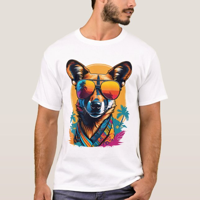 Afrikansk vildhund t shirt (Framsida)