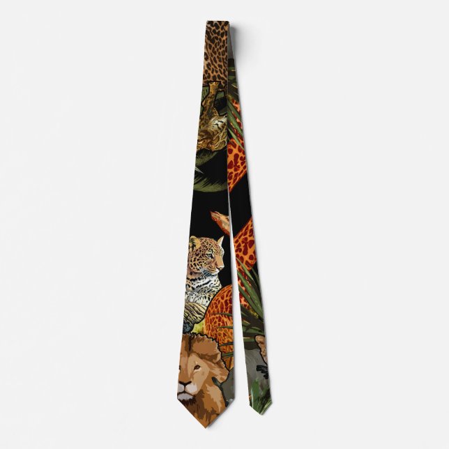 Afrikansk vildmark Neck Tie Slips (Framsida)