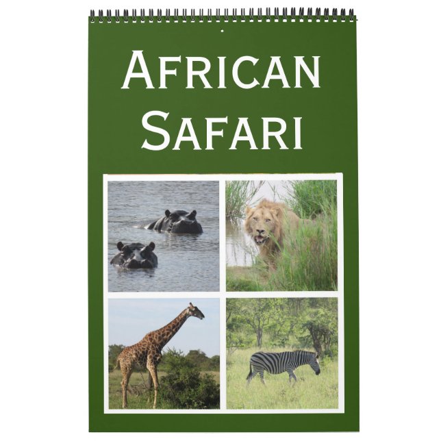 afrikansk viltsafari 2026 kalender (Omslag)
