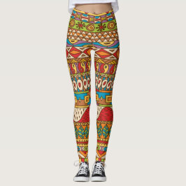 Afrikansk vintage mönster  leggings