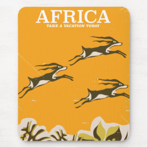 Afrikansk vintage semesteravtryck musmatta