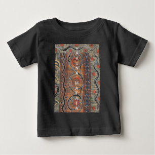 Afrikansk Vintage Traditional Ornament Motif Färg. T-shirt