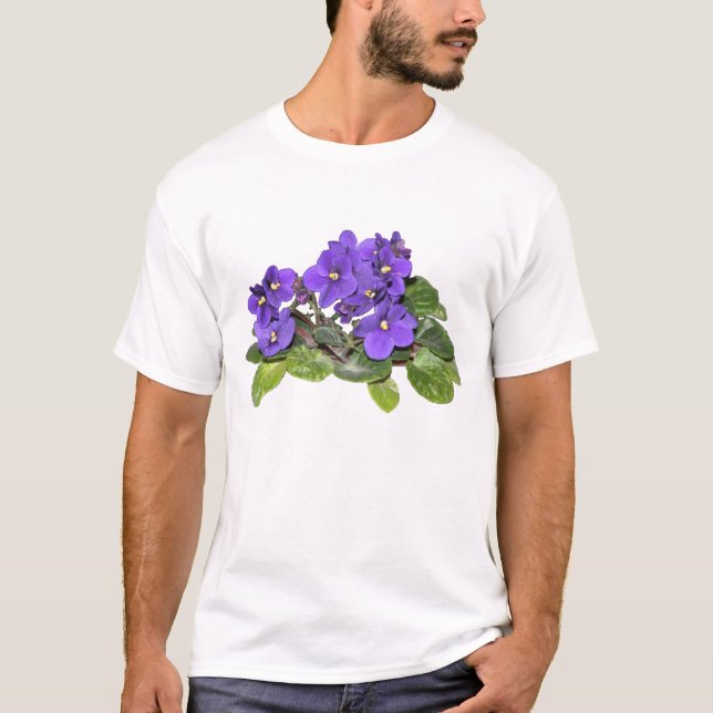 Afrikansk violet tee shirt (Framsida)