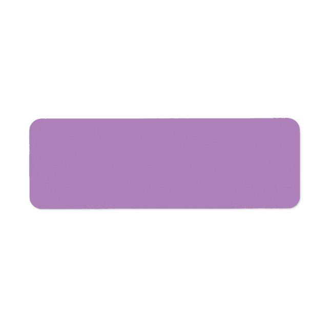 Afrikansk violett (solid färg) returadress etikett (Framsidan)