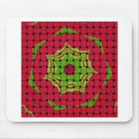 Afrikansk, vit, röd design