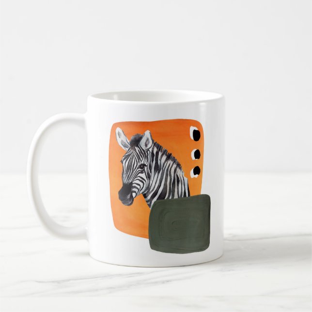 Afrikansk zebra djur kaffemugg (Vänster)