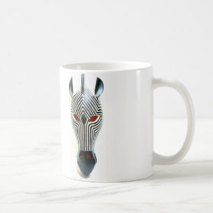 afrikansk zebra mask mugg
