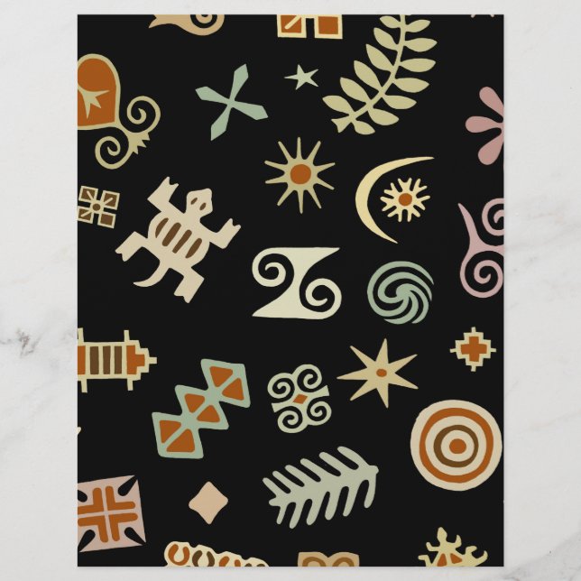 Afrikanska Adinkra-symboler (Framsida)