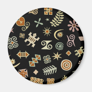 Afrikanska Adinkra-symboler Magnet