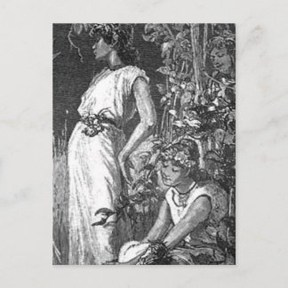 Afrikanska Älvor (Möhippa) Inbjudan Vykort