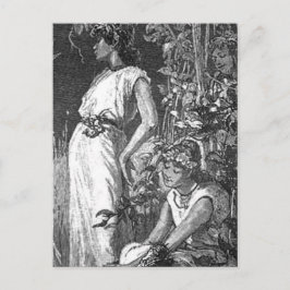 Afrikanska Älvor (Möhippa) Inbjudan Vykort