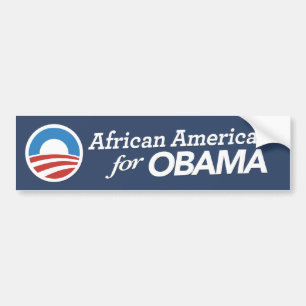 Afrikanska Americas för den Obama bildekalet Bildekal