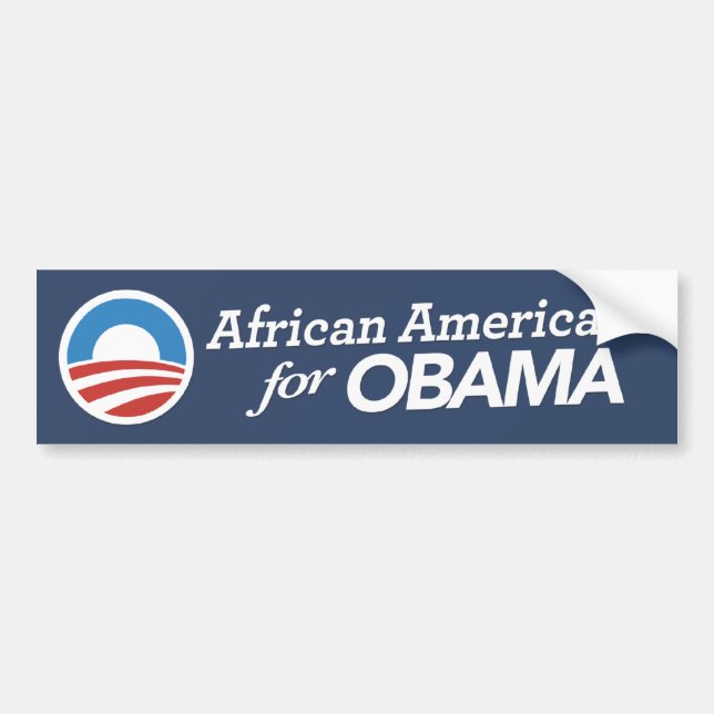 Afrikanska Americas för den Obama bildekalet Bildekal (Framsidan)