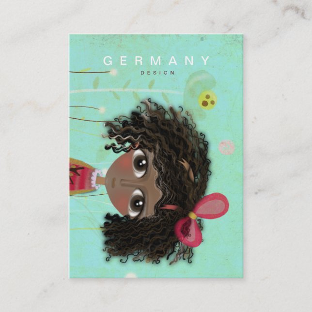 Afrikanska amerikanska Affärskortet Visitkort (Framsida)